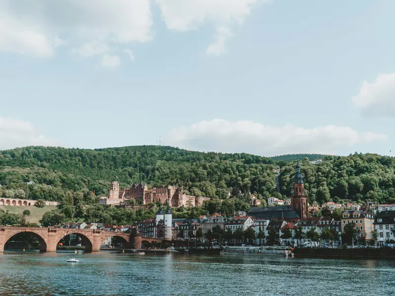 Heidelberg old town and castle — a popular transfer destination